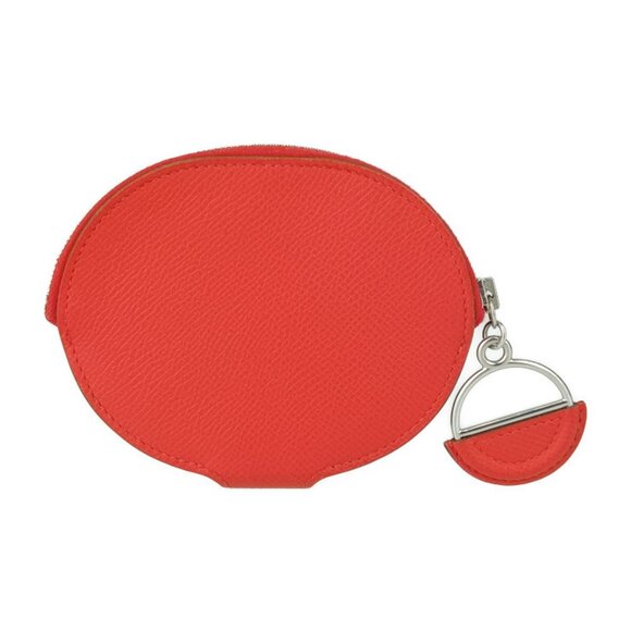 HERMES Red Leather Wallet - Picture 3 of 9